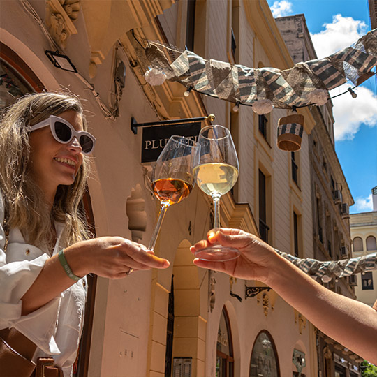 Toast. Route du vin de Montilla-Moriles