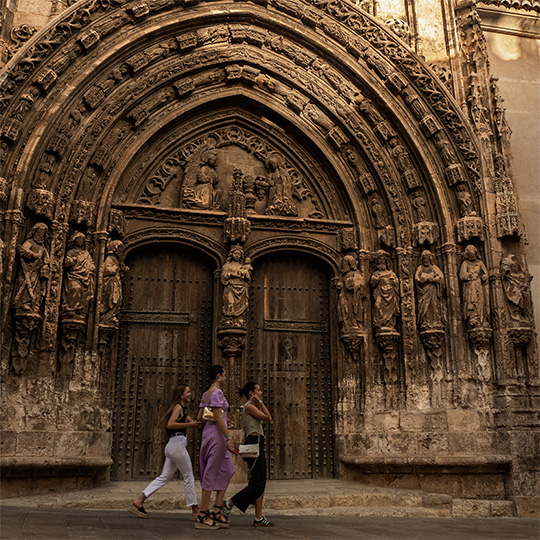 Facade of the Church of Santa María in Requena