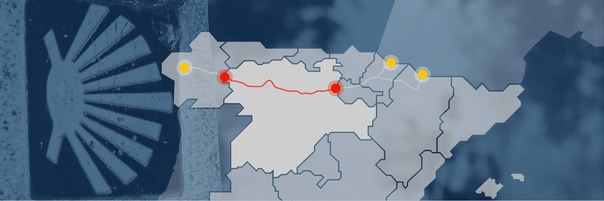 Etapa en Castilla y León del Camino de Santiago Francés