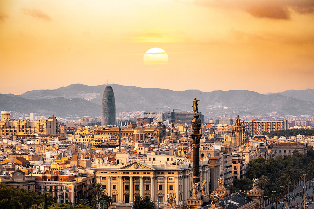 Vue de Barcelone