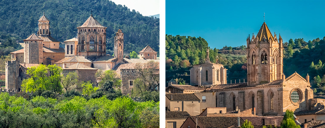 Monastère de Poblet et Monastère de Vallbona de les Monges