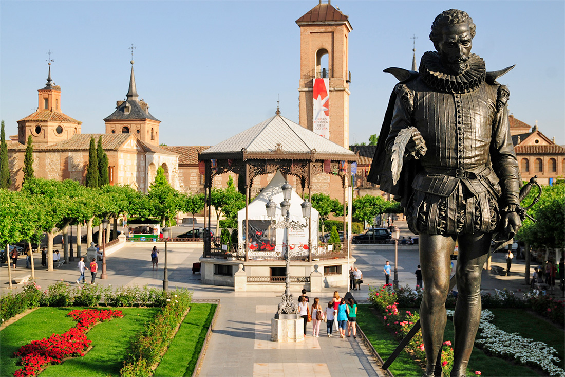 Plaza Cervantes square in Alcalá de Henares