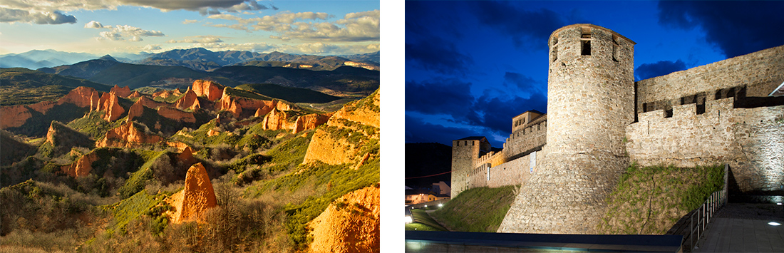 As médulas e a muralha de Ponferrada, Castilla y León