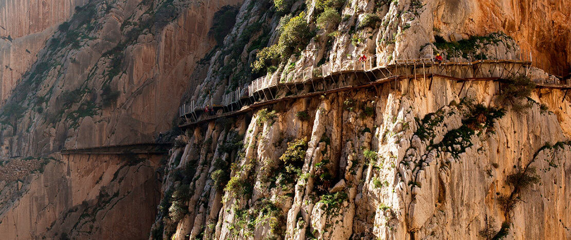 Passerelles du Caminito del Rey à Malaga, Andalousie