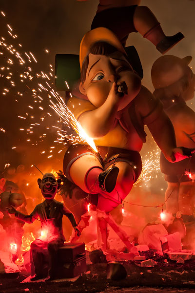Las Fallas Bonfire Festival of San José, Valencia