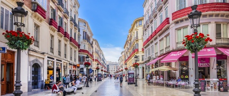 Calle Larios in Málaga, Andalusien Calle Larios in Málaga, Andalusien
