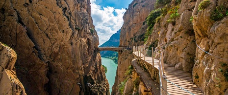 Part of the Caminito del Rey, Malaga Part of the Caminito del Rey, Malaga