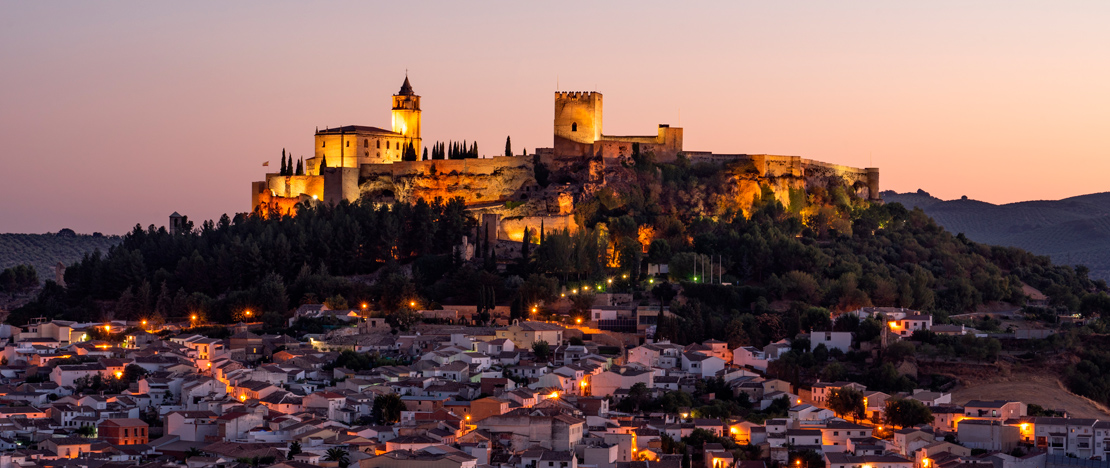 View of the Fortress of La Mota in Alcalá la Real View of the Fortress of La Mota in Alcalá la Real