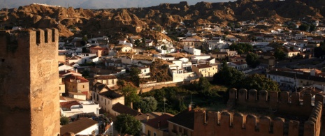 Panoramic view of Guadix, Granada Panoramic view of Guadix, Granada