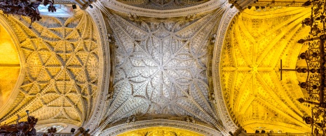 View of the dome at Seville Cathedral View of the dome at Seville Cathedral