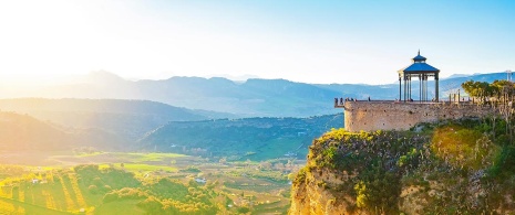 Belvedere del Ponte Nuevo di Ronda. Malaga Belvedere del Ponte Nuevo di Ronda. Malaga