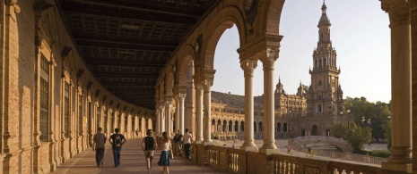 Plaza de España square in Seville Plaza de España square in Seville