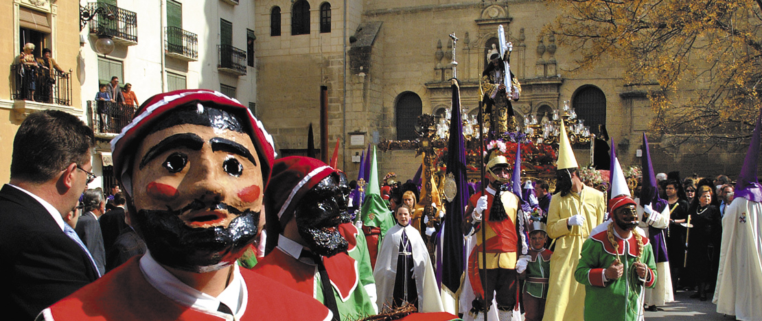 Biblical characters on Good Friday in Santo de Alcalá la Real in Jaén, Andalusia Biblical characters on Good Friday in Santo de Alcalá la Real in Jaén, Andalusia