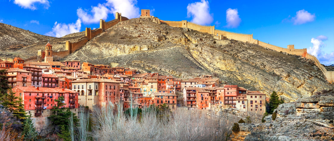 Beautiful scenery in the village of Albarracín, Teruel.