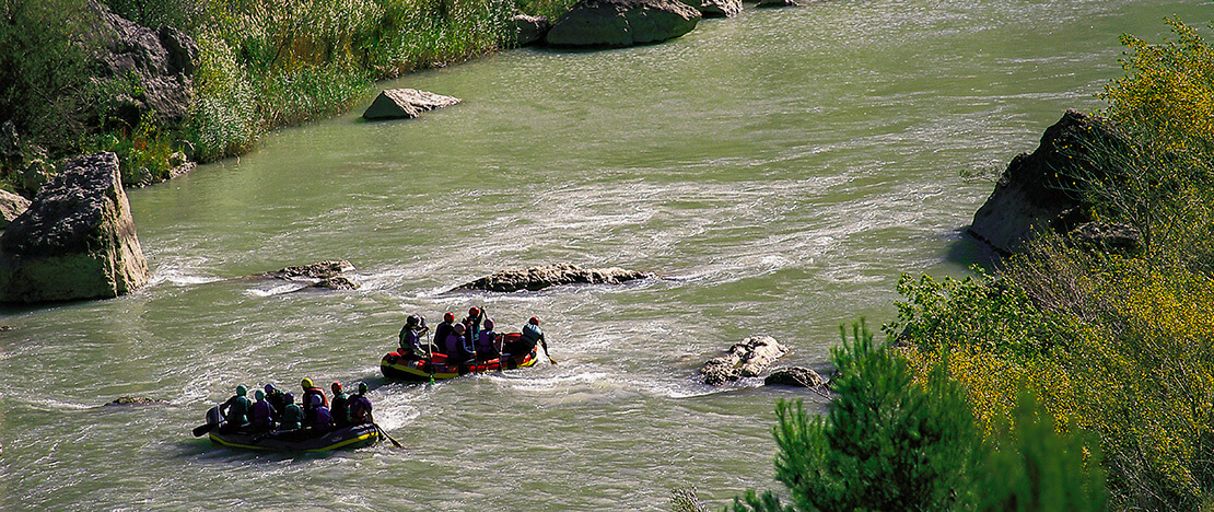 Rafting na rzece Gállego, Aragonia