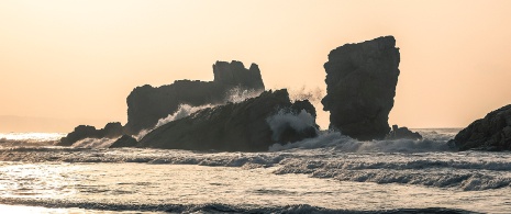 Spiaggia di Bayas. Asturie Spiaggia di Bayas. Asturie