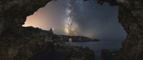 View of the Starlight Reserve in Menorca, Balearic Islands View of the Starlight Reserve in Menorca, Balearic Islands