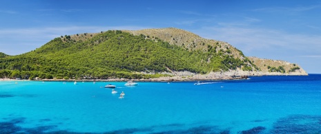 Vista de parte do Parque Natural de Mondragó, em Maiorca, Ilhas Baleares Vista de parte do Parque Natural de Mondragó, em Maiorca, Ilhas Baleares