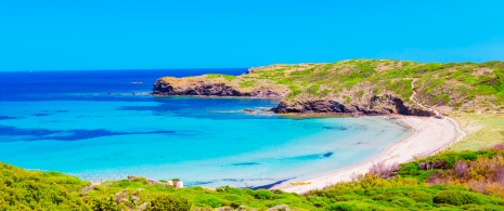 Cala Tortuga in Menorca, the Balearic Islands Cala Tortuga in Menorca, the Balearic Islands