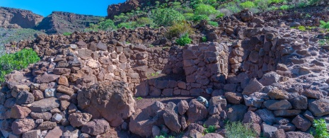 Fundstätte La Fortaleza. Santa Lucía de Tirajana, Gran Canaria Fundstätte La Fortaleza. Santa Lucía de Tirajana, Gran Canaria