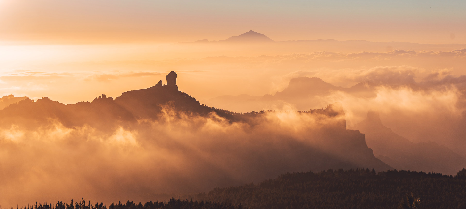 Panoramica di Roque Nublo, a Gran Canaria 