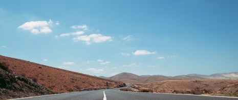 Road in Fuerteventura Road in Fuerteventura