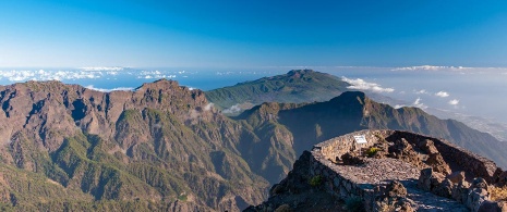 Belvedere del Roque de Los Muchachos. La Palma. Canarie Belvedere del Roque de Los Muchachos. La Palma. Canarie