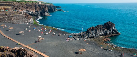 カナリア諸島州ラ・パルマ島にあるチャルコ・ベルデの入り江 カナリア諸島州ラ・パルマ島にあるチャルコ・ベルデの入り江