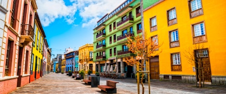 View of the historic San Cristóbal de La Laguna quarter in Tenerife, Canary Islands View of the historic San Cristóbal de La Laguna quarter in Tenerife, Canary Islands