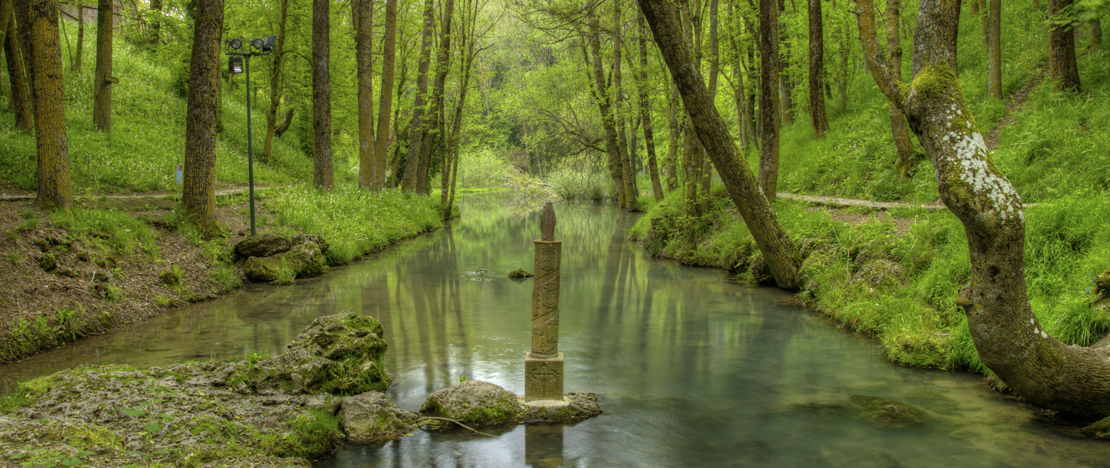 Source of the Ebro river in Fontibre, Cantabria