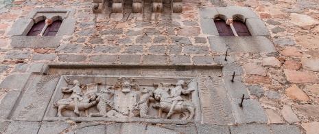 Detail der Fassade des Palasts der Dávila Detail der Fassade des Palasts der Dávila
