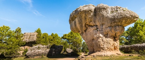 Vue de la Ville Enchantée dans la province de Cuenca, Castille-La Manche Vue de la Ville Enchantée dans la province de Cuenca, Castille-La Manche