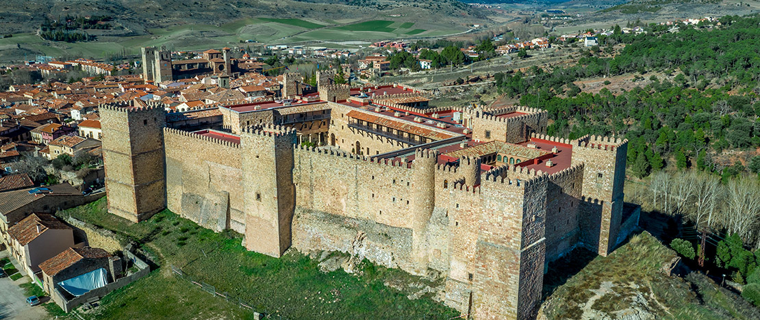 Parador de Sigüenza, in the medieval castle, Guadalajara, Castilla-La Mancha