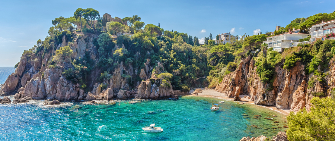 Views from the Marimurtra gardens in Sa Forcanera, Blanes (Girona, Catalonia)