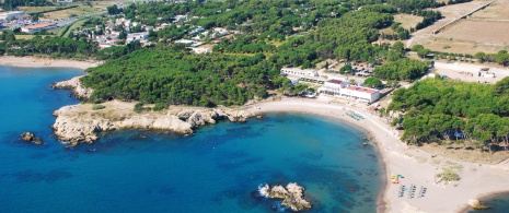 View of Portitxol beach in La Escala (Girona, Catalonia) View of Portitxol beach in La Escala (Girona, Catalonia)