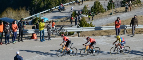 Radwettbewerb in der Gegend von Vallter in Girona (Katalonien) Radwettbewerb in der Gegend von Vallter in Girona (Katalonien)