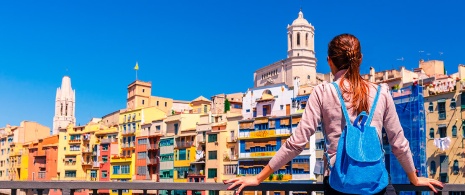 Tourist in Girona Tourist in Girona