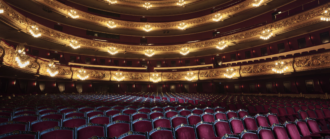 Interior of the Gran Teatre del Liceu in Barcelona, Catalonia