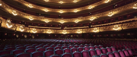 Interior of the Gran Teatre del Liceu in Barcelona, Catalonia Interior of the Gran Teatre del Liceu in Barcelona, Catalonia