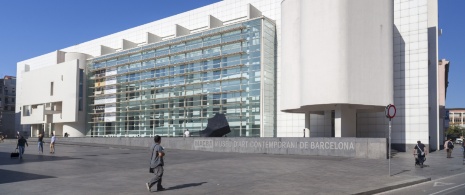 View of the MACBA in Barcelona, Catalonia View of the MACBA in Barcelona, Catalonia