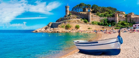 Platja Gran, em Tossa de Mar (Girona, Catalunha) Platja Gran, em Tossa de Mar (Girona, Catalunha)