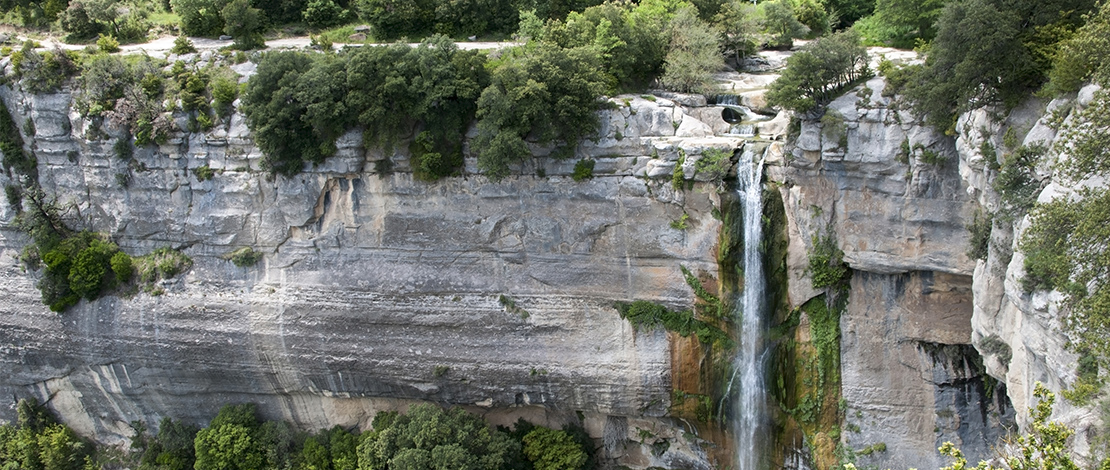 Vista do Salto de Sallent, em Rupit