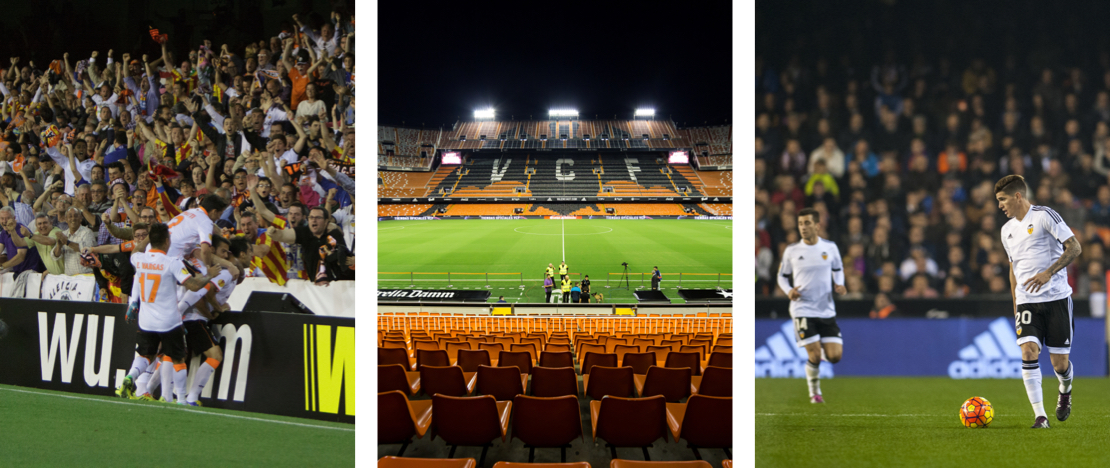 Torcedores, estádio e jogadores do Valencia CF, Comunidade Valenciana Torcedores, estádio e jogadores do Valencia CF, Comunidade Valenciana