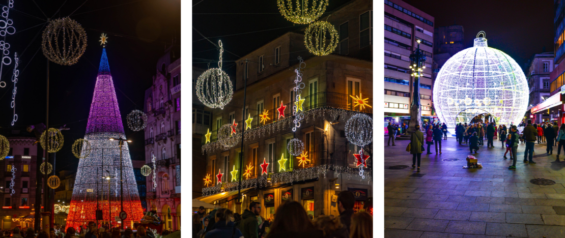 Alumbrados navideños © Izquierda y central: jcami / Derecha: Olivier Guiberteau Alumbrados navideños © Izquierda y central: jcami / Derecha: Olivier Guiberteau