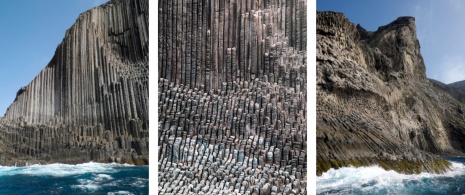 カナリア諸島ラ・ゴメラ島のオルガンの柱の詳細 カナリア諸島ラ・ゴメラ島のオルガンの柱の詳細