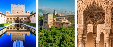 Detalhes da Alhambra de Granada, Andaluzia Detalhes da Alhambra de Granada, Andaluzia