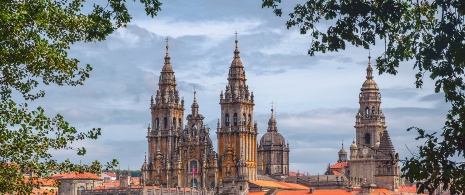 View of Santiago de Compostela Cathedral View of Santiago de Compostela Cathedral