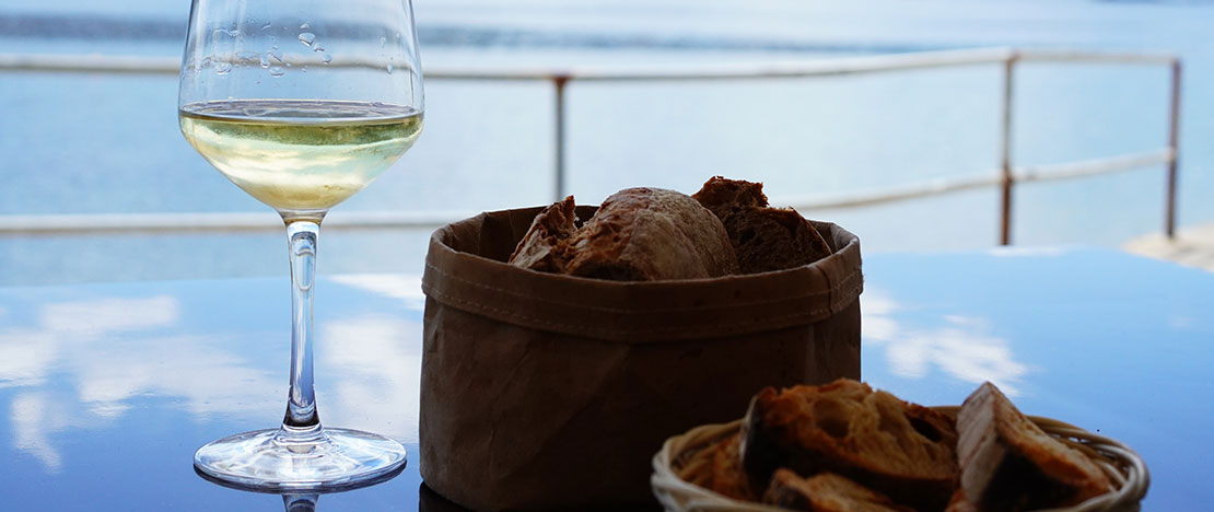 Glass of Albariño wine, Galicia