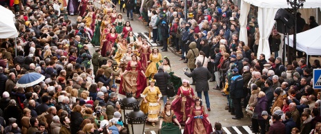 Sfilata di carri, bande musicali e maschere alla Feira do Cocido di Lalín (Pontevedra, Galizia) Sfilata di carri, bande musicali e maschere alla Feira do Cocido di Lalín (Pontevedra, Galizia)