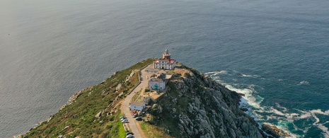Leuchtturm von Kap Finisterre, Galicien Leuchtturm von Kap Finisterre, Galicien